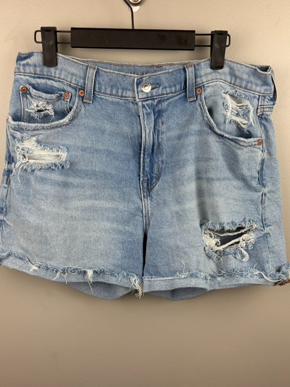 American Eagle Distressed Ex-Boyfriend Shorts Size 8 Boho Summer Beach Vacation